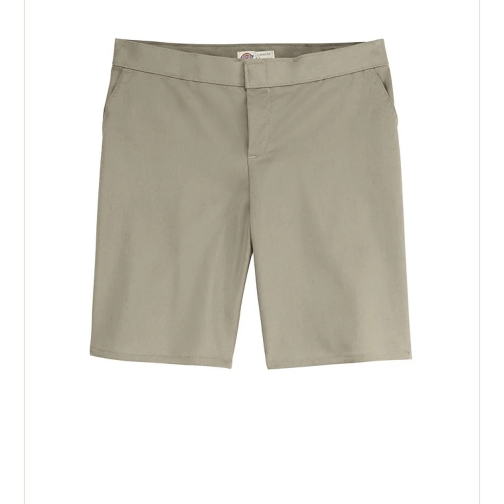 Dickies Women’s 10” Relaxed Fit Stretch Twill Shorts, Desert Sand, Size 12
